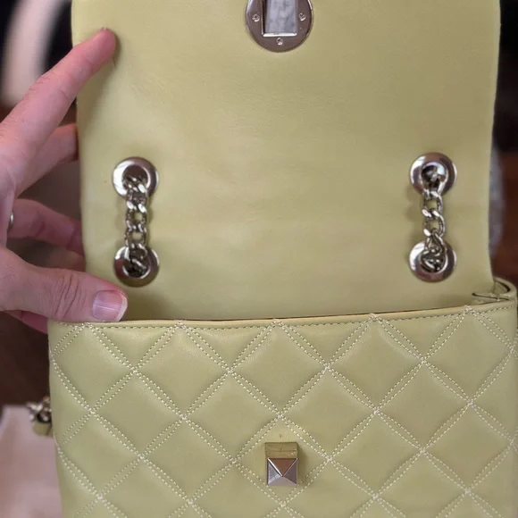 Kate Spade Yellow Quilted Natalia Shoulder Bag - Picture 11 of 13